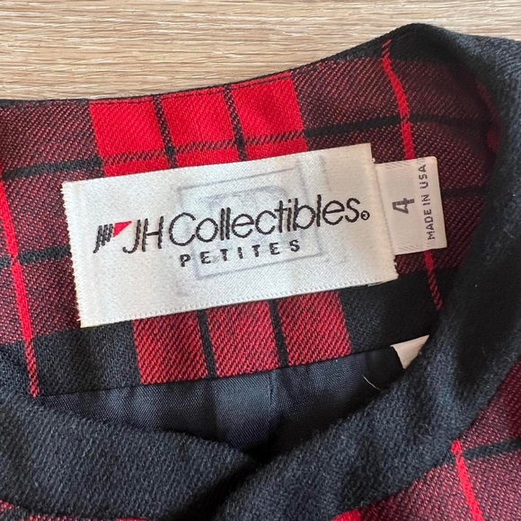 Vintage retro 80s 90s checkered cropped blazer - Picture 3 of 3